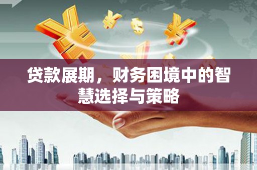 清远贷款展期，财务困境中的智慧选择与策略
