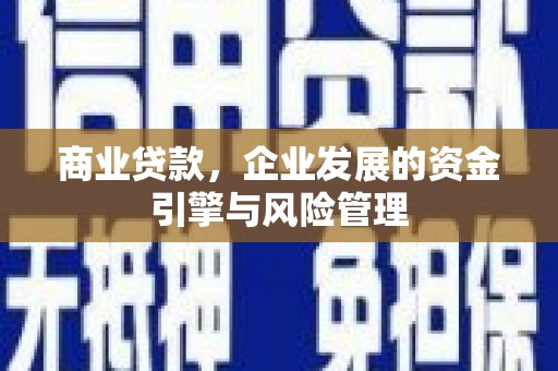 清远商业贷款，企业发展的资金引擎与风险管理