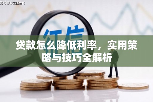 清远贷款怎么降低利率，实用策略与技巧全解析