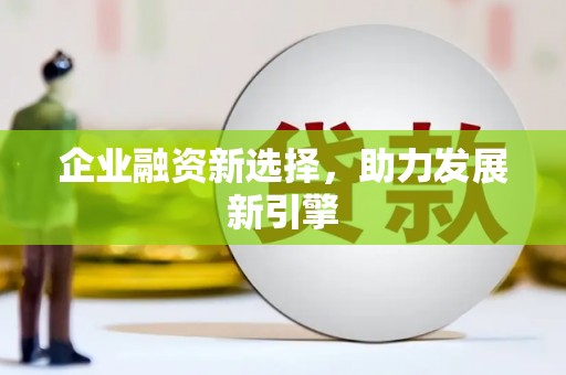 清远企业融资新选择，助力发展新引擎
