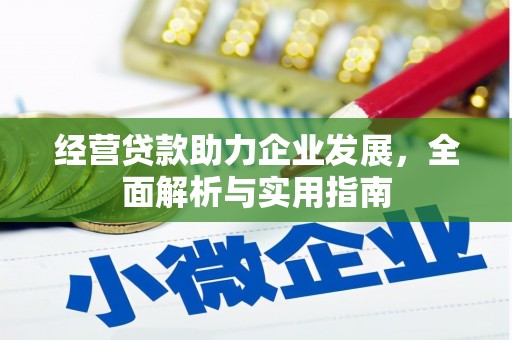 清远经营贷款助力企业发展，全面解析与实用指南