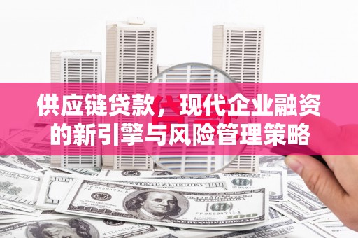 清远供应链贷款，现代企业融资的新引擎与风险管理策略