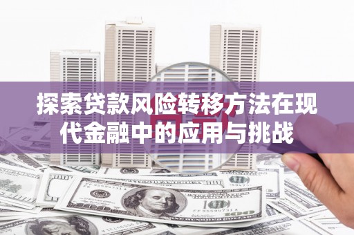 清远探索贷款风险转移方法在现代金融中的应用与挑战