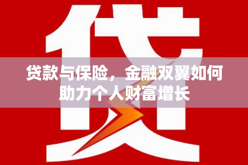 清远贷款与保险，金融双翼如何助力个人财富增长