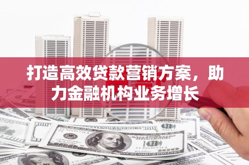 清远打造高效贷款营销方案，助力金融机构业务增长