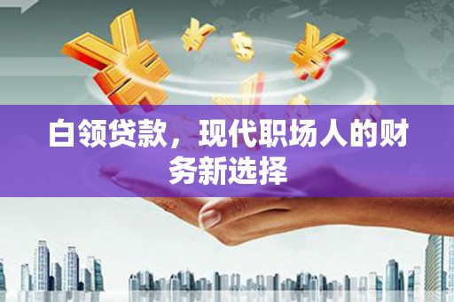 清远白领贷款，现代职场人的财务新选择