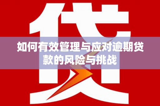 清远如何有效管理与应对逾期贷款的风险与挑战