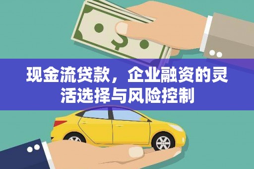 清远现金流贷款，企业融资的灵活选择与风险控制
