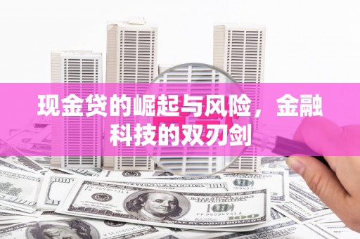 清远现金贷的崛起与风险，金融科技的双刃剑