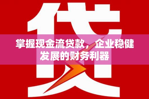 清远掌握现金流贷款，企业稳健发展的财务利器