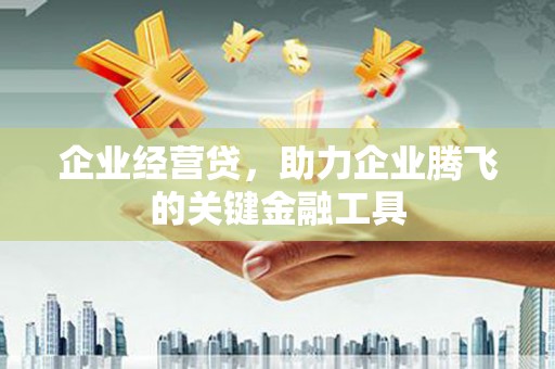 清远企业经营贷，助力企业腾飞的关键金融工具