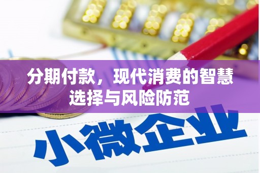 清远分期付款，现代消费的智慧选择与风险防范