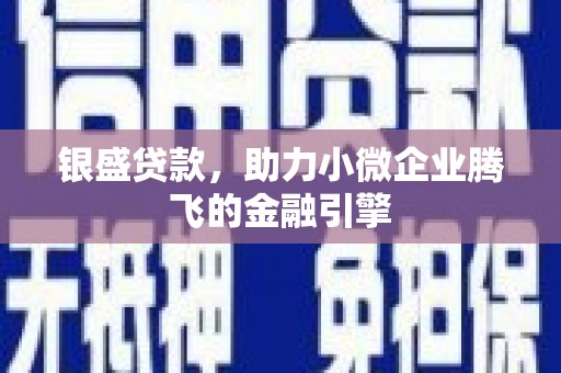 清远银盛贷款，助力小微企业腾飞的金融引擎