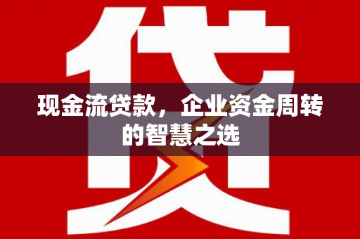 清远现金流贷款，企业资金周转的智慧之选