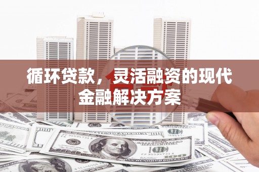 清远循环贷款，灵活融资的现代金融解决方案
