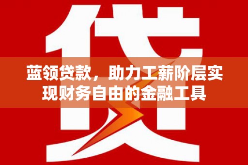 清远蓝领贷款，助力工薪阶层实现财务自由的金融工具