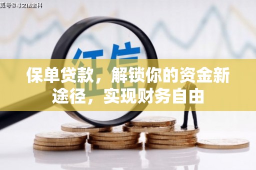 清远保单贷款，解锁你的资金新途径，实现财务自由