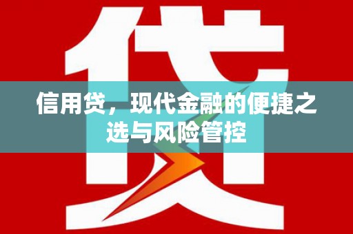 清远信用贷，现代金融的便捷之选与风险管控